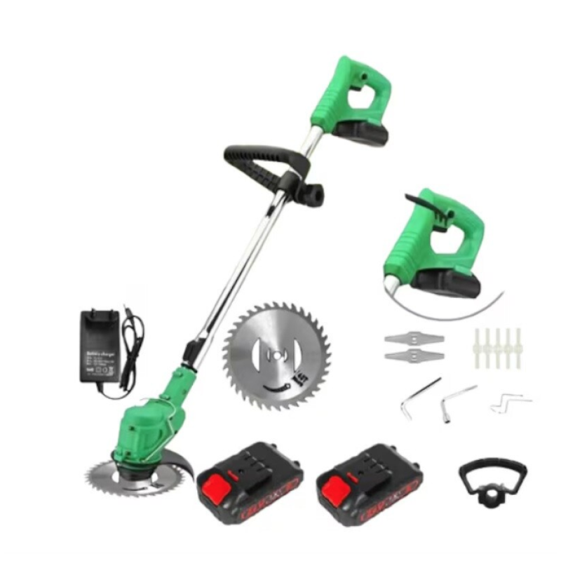 Motocoasa Electrica cu 2 acumulatori 36V de 18000 RPM accesorii incluse verde