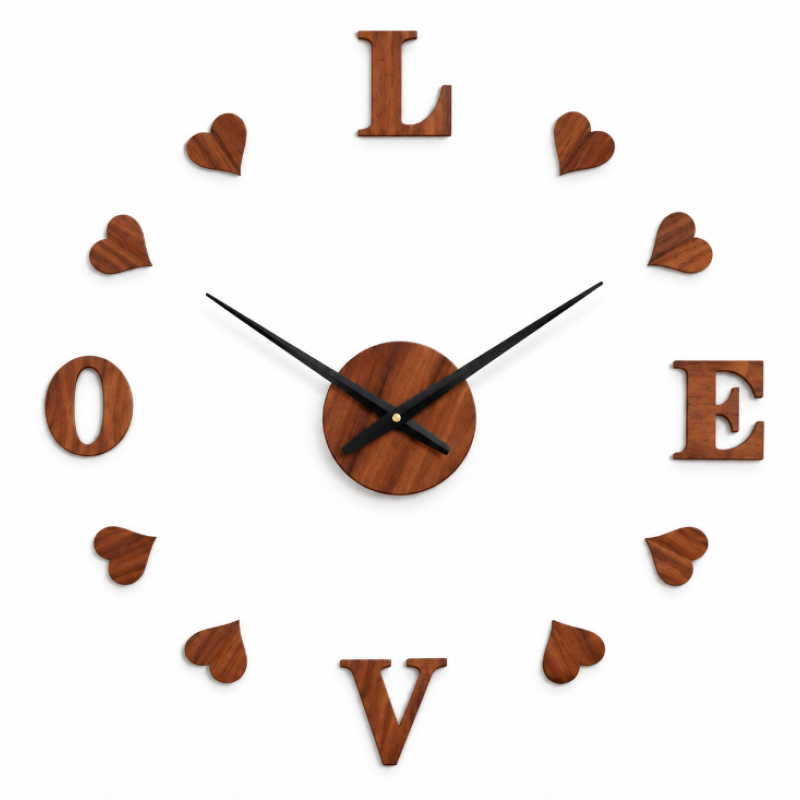 Ceas de Perete DIY LOVE fara rama mecanism Quartz ZH01720