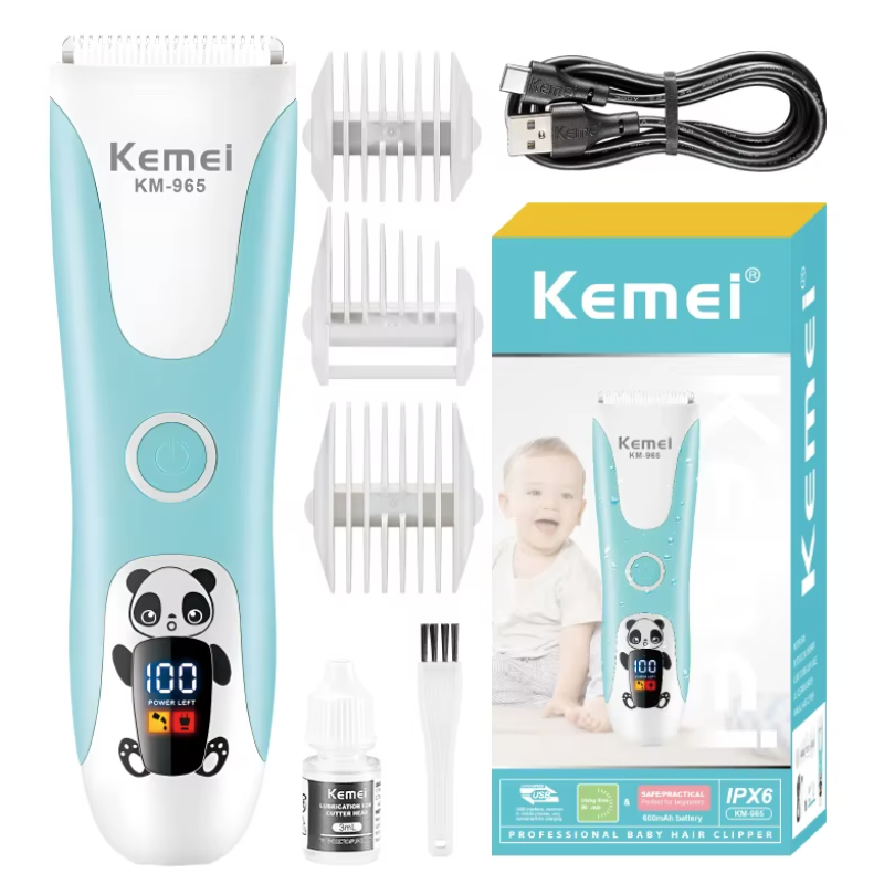Aparat de Tuns pentru Copii Si Bebelusi Kemei KM 965 USB 5500 RPM 600mAh