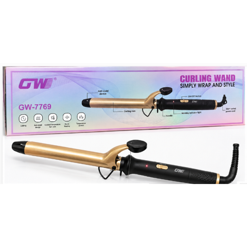 Ondulator de Par GW 7769 incalzire rapida cablu rotativ 360