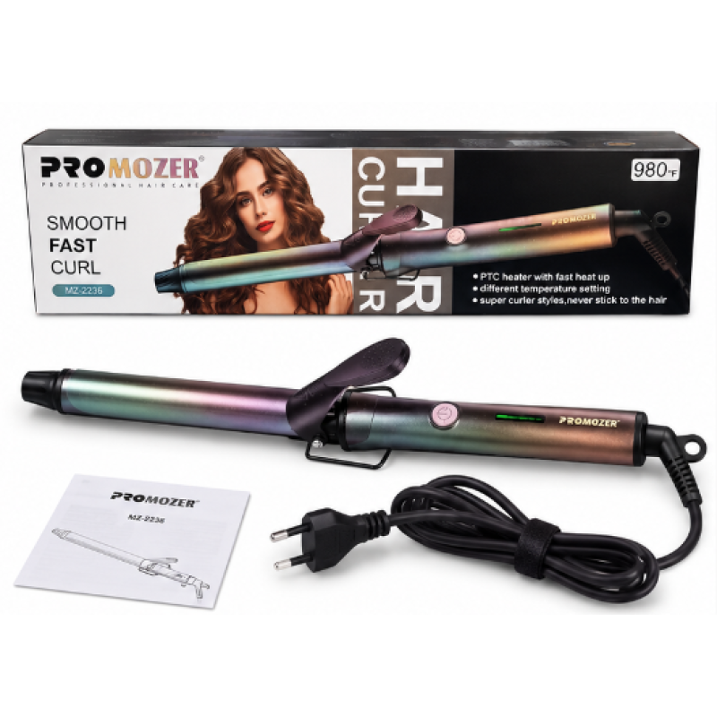 Ondulator Profesional ProMozer MZ 2236 afisaj digital temperatura reglabila