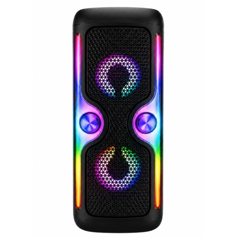 Boxa Portabila KTS 2033 Karaoke bluetooth 2×4 inch RGB Microfon Wireless