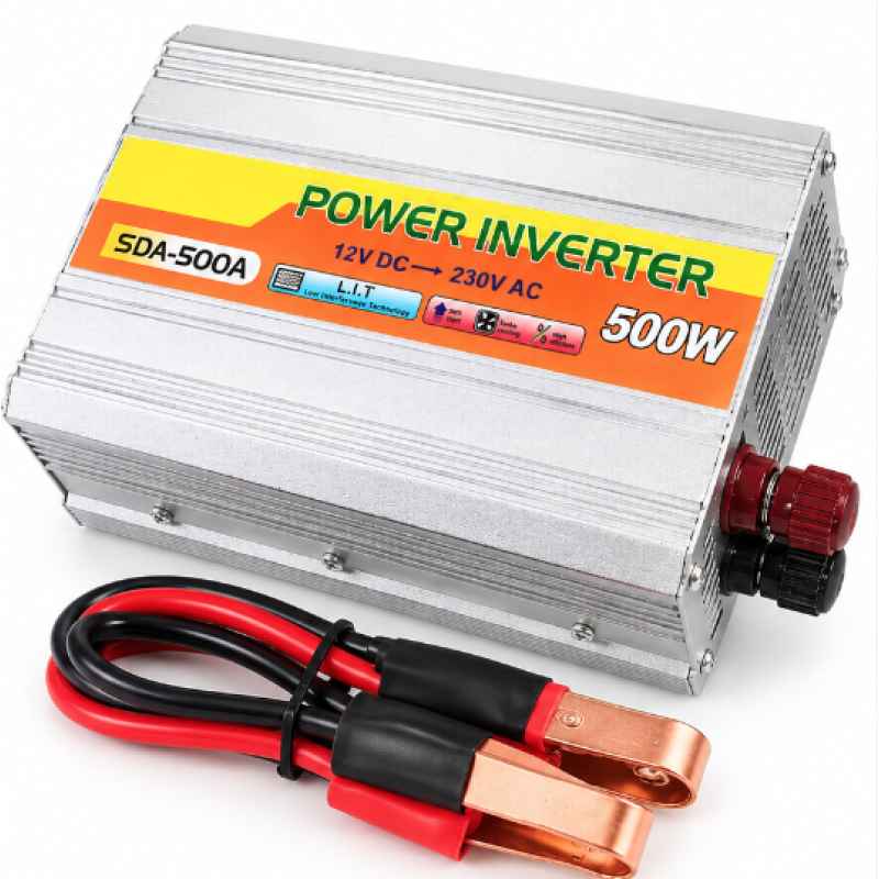 Invertor Auto 12V 220V putere 500W SDA 500A Convertor cu Sinus Modificat si USB 5V