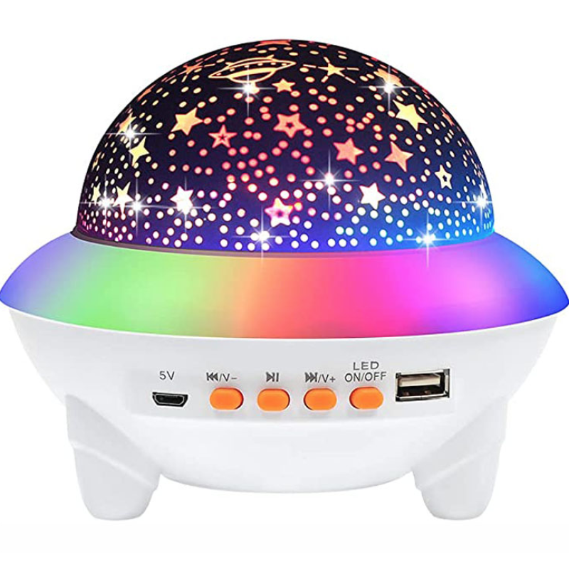 Proiector LED Crystal Magic Ball Light cu Boxa Bluetooth si Telecomanda Lumina RGB