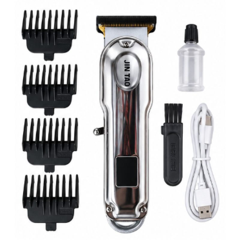Masina de Tuns Profesionala JIN TAO JT 8671 lama T Blade Ecran LED reincarcabila