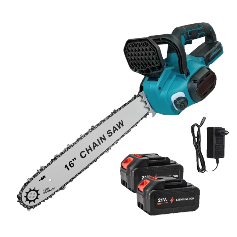 Drujba electrica fara fir 16 inch Motor Brushless 2300W cu 2 acumulatori 48V
