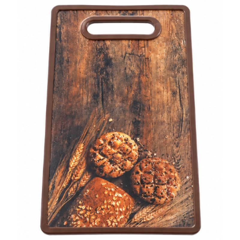 Tocator Dreptunghiular din PP cu Maner 37 × 23 cm Design Lemn