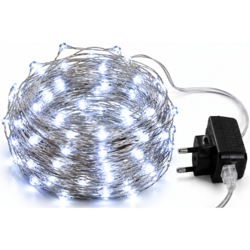 Instalatie Luminoasa LED ALB RECE cu 1000 LED 50 metri fir alb cupru 1500 58 Decorativa