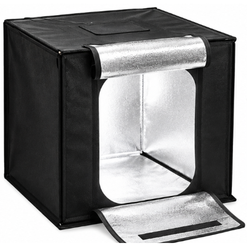 Mini Studio Foto Portabil 40 × 40 cm tip Cort Pliabil Lightbox pentru Fotografie de Produs cu Fundaluri