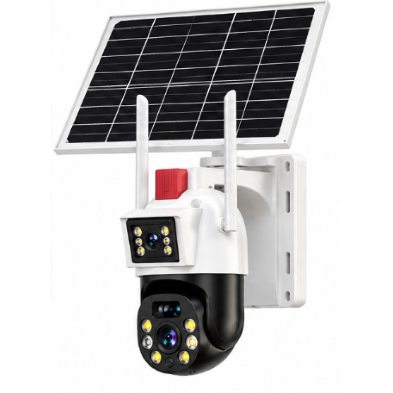 Camera de Supraveghere Solara JE 187 cu 4G 6MP 4K Rotire 360 Vedere Nocturna IR Detectare Umana