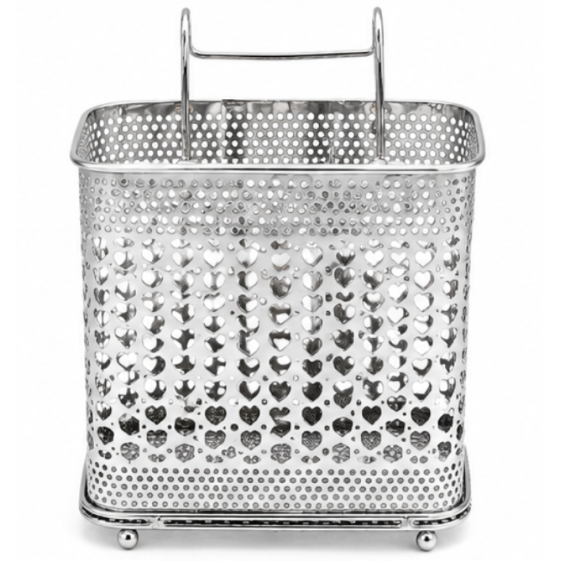 Suport pentru Tacamuri din Metal Organizator de Bucatarie 16 × 10 × 20 cm