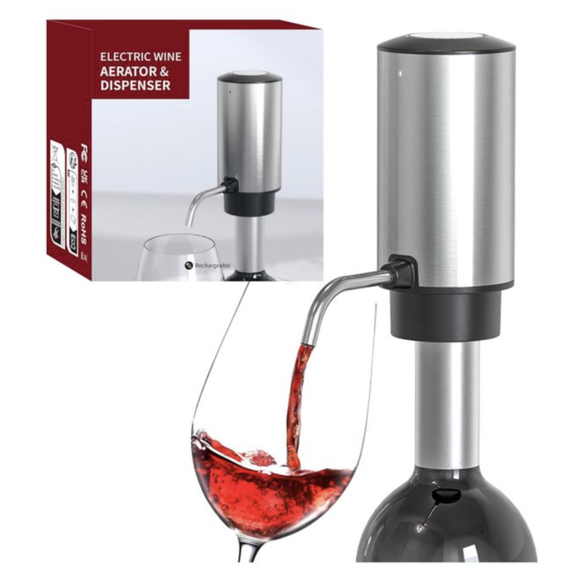 Aerator si Dozator Electric pentru Vin reincarcabil USB