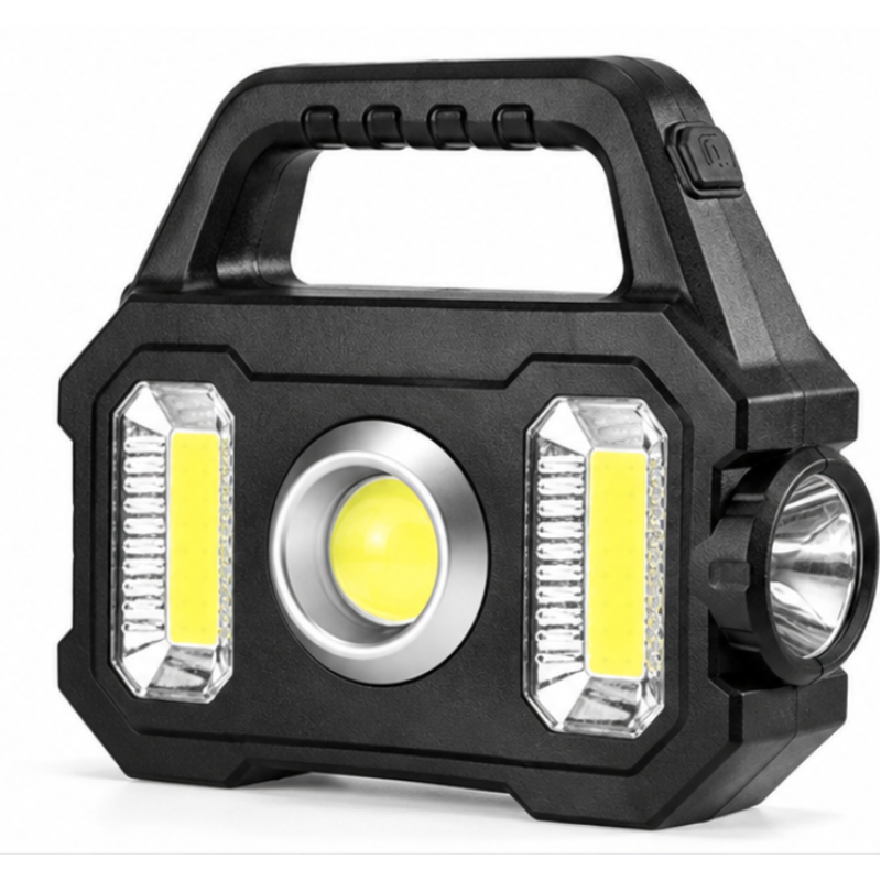 Lanterna LED Multifunctionala Solara YT 880A de 10W COB 3 Surse de Lumina reincarcabila USB