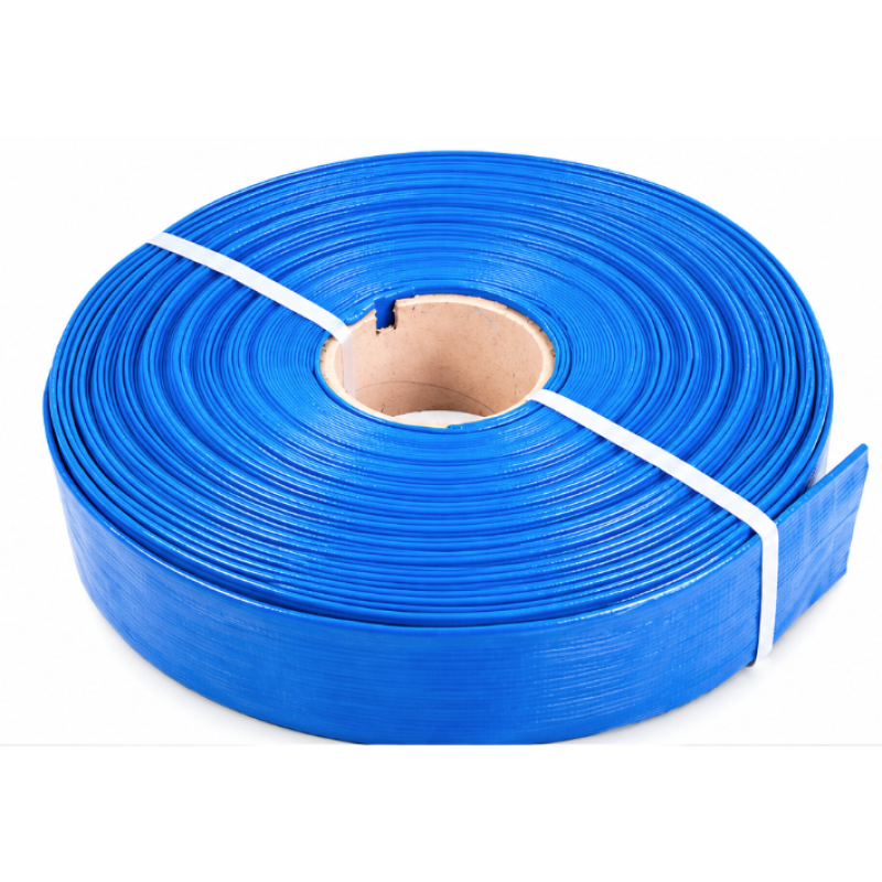 Furtun apa refulare Flat PVC 3" de 50 m albastru CRAFT TEC MX391