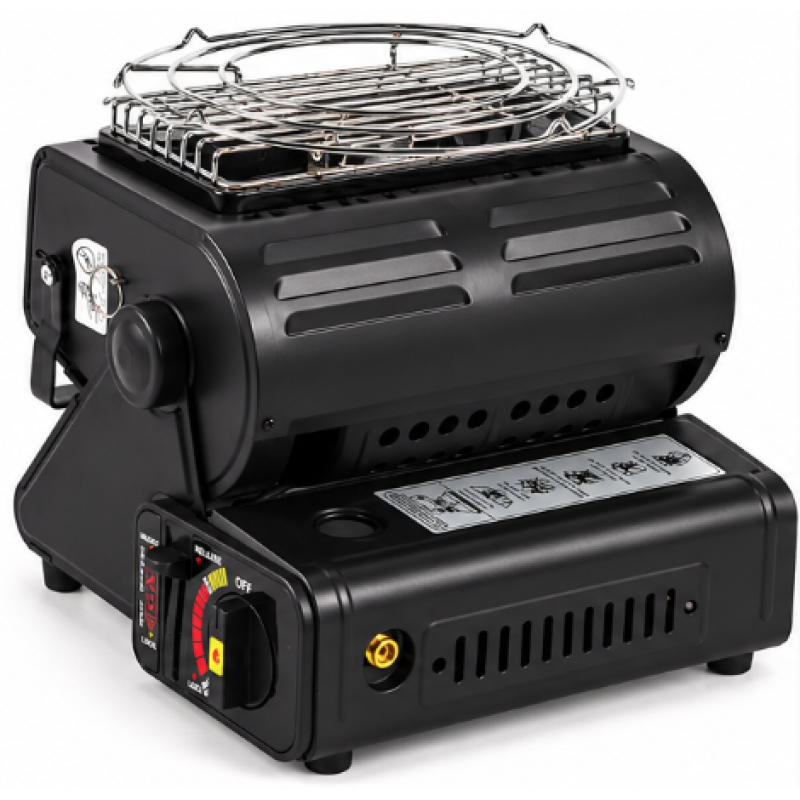 Aragaz portabi/Incalzitor camping 2 in 1 de 1.3kw Happy Home MX1115