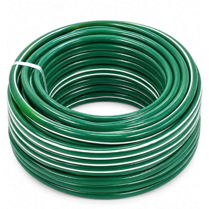 Furtun Gaz 50 m din PVC cu Insertie Metalica Interior 9 mm Exterior 16 mm Verde MX1120