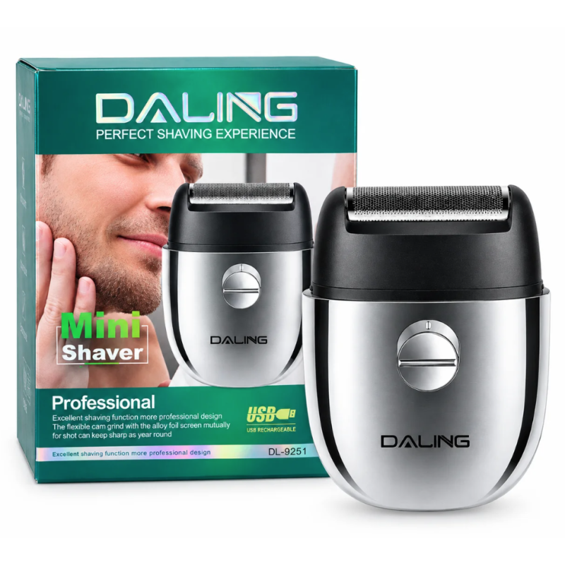 Aparat de ras electric DALING DL 9251 Mini Shaver reincarcabil USB Design Compact