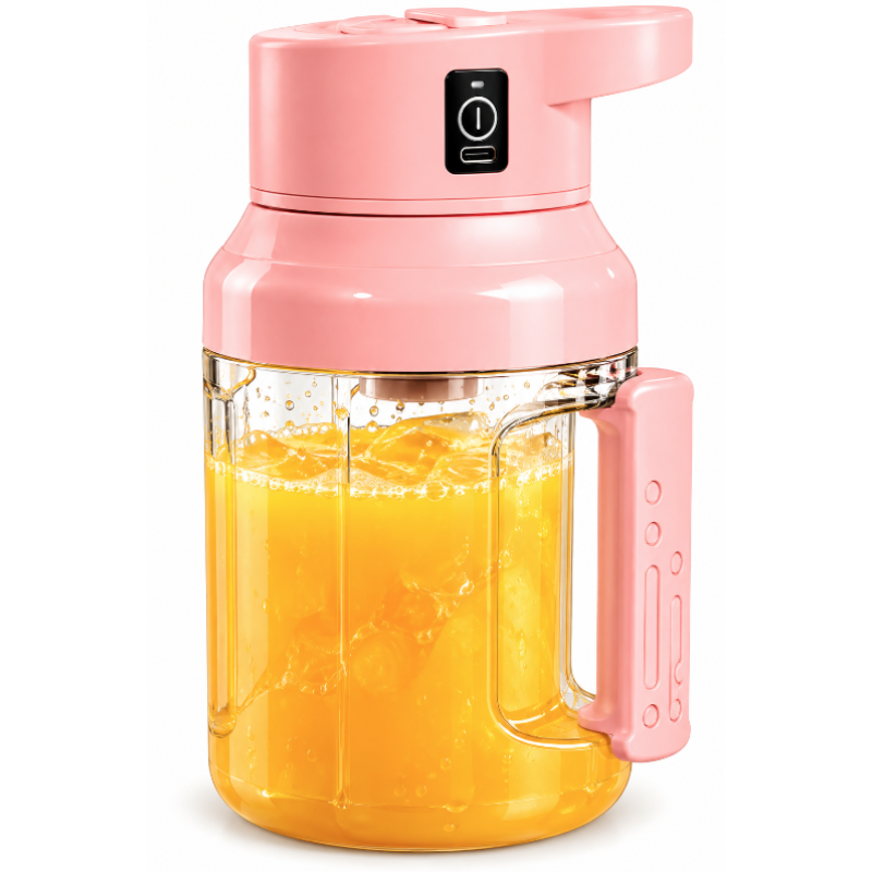 Cana Electrica pentru Sucuri si Smoothieuri 1500 ml reincarcabila USB cu maner Integrat