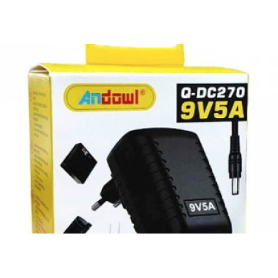  Adaptor Unversal 9V5A AC/DC Andowl QDC270
