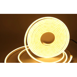  Banda Led neon flexibila 12V lumina ALB CALD 5 metri Q DT05