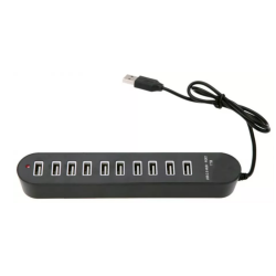  HUB extern 10 porturi USB Q HU2148 conectare prin USB 2.0 cu LED