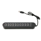 HUB extern 10 porturi USB Q HU2148 conectare prin USB 2.0 cu LED