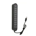  HUB extern 10 porturi USB Q HU2148 conectare prin USB 2.0 cu LED