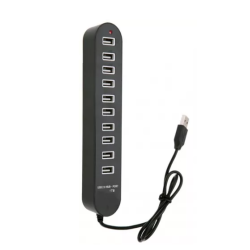  HUB extern 10 porturi USB Q HU2148 conectare prin USB 2.0 cu LED