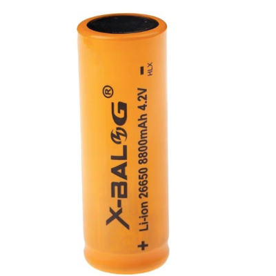 Acumulator X BALOG 26650 Reincarcabil capacitate 8800 mAh Li ion 4.2V GALBEN