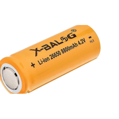 Acumulator X BALOG 26650 Reincarcabil capacitate 8800 mAh Li ion 4.2V GALBEN