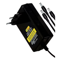 Adaptor AC/DC 3 in 1 12V 5A ideal pentru camere boxe router