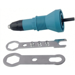 Adaptor de bormasina pentru nituit albastru