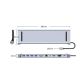 Adaptor Hub Multiport 11 in 1 USB C Docking Station pentru Laptop Q HU990