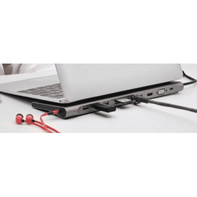 Adaptor Hub Multiport 11 in 1 USB C Docking Station pentru Laptop Q HU990