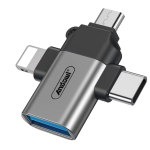 Adaptor OTG 3in1 de la USB 3.0 la Micro USB/Type C/Lightning