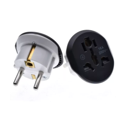 Adaptor priza universal QDC16 protectie scurt circuit 250V/16A