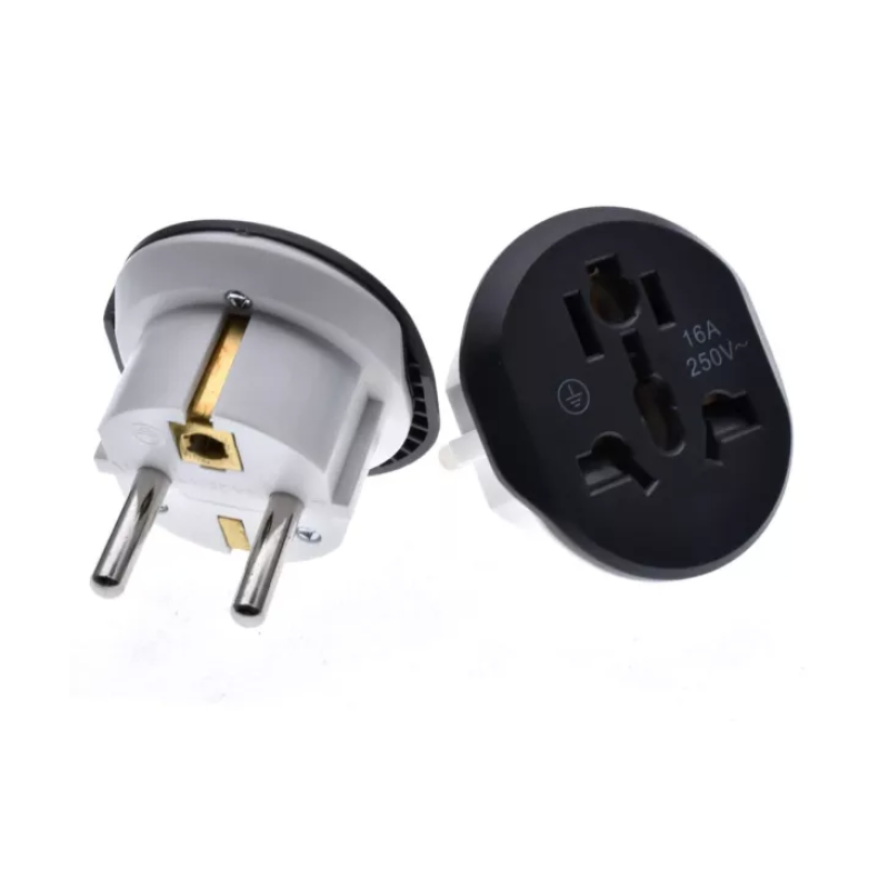 Adaptor priza universal QDC16 protectie scurt circuit 250V/16A