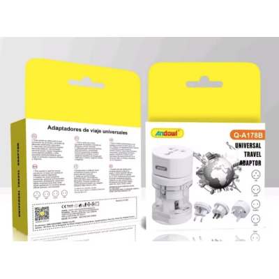 Adaptor universal Q A178B de priza 110/250V de 10A putere 600W