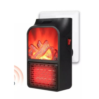 Aeroterma Flame Heater portabila tip SEMINEU cu telecomanda si efect de flacara