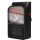 Aeroterma Flame Heater portabila tip SEMINEU cu telecomanda si efect de flacara