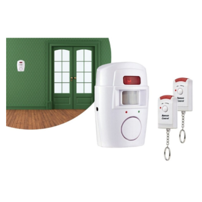 Alarma wireless cu 2 telecomenzi si senzor de miscare cu infrarosu OFF