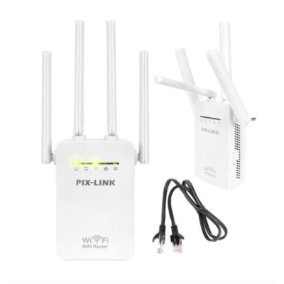 Amplificator Alb U7AC1200RE de semnal 4 antene wireless AX