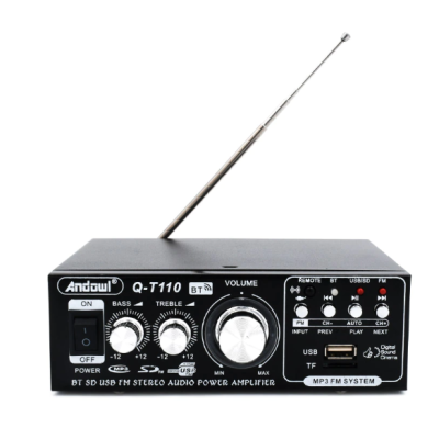 Amplificator Bass Profesional Andowl Q T110 Tip Statie cu Bluetooth Negru