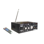 Amplificator Bass Profesional Tip Statie cu Bluetooth Negru Andowl QT110