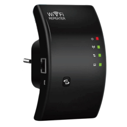Amplificator semnal Wireless WiFi Repeater/Range Extender 300 Mbps Negru