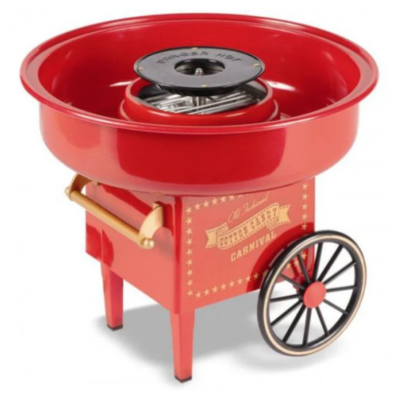 Aparat de facut vata de zahar model retro stil carucior