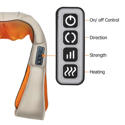 Aparat de masaj bej cu functie de incalzire