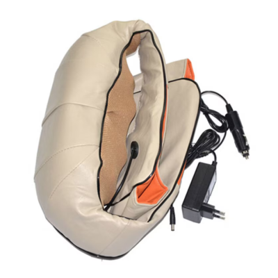 Aparat de Masaj Gat Umeri Spate Cervical Lombar Role 3D Infrarosu 24W Bej