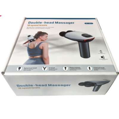 Aparat de masaj Gun SL 921 cu 4 capete interschimbabile si Cap dublu