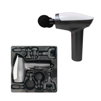 Aparat de masaj Gun SL 921 cu 4 capete interschimbabile si Cap dublu